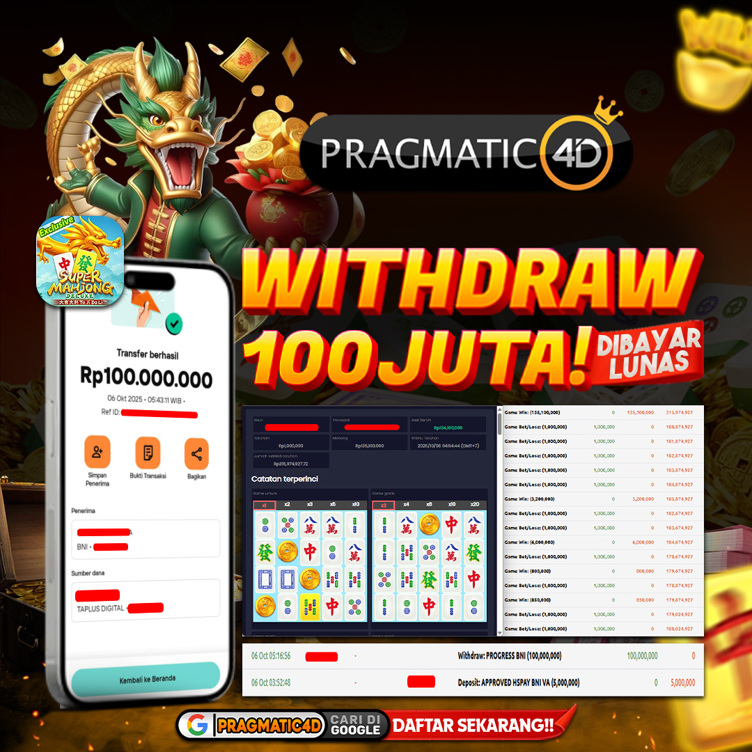 B𝐔𝐊𝐓𝐈 𝐊𝐄𝐌𝐄𝐍𝐀𝐍𝐆𝐀𝐍 𝐌𝐄𝐌𝐁𝐄𝐑 6 Oktober 𝟐𝟎𝟐𝟓 𝐃𝐈 𝐏𝐑𝐀𝐆𝐌𝐀𝐓𝐈𝐂𝟒𝐃 100 𝐉𝐔𝐓𝐀