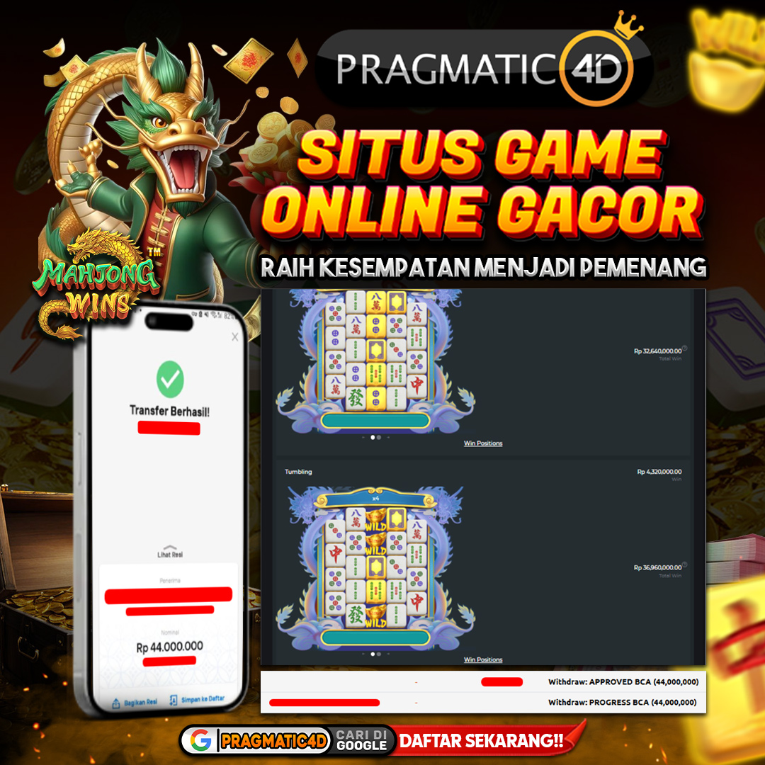 BUKTI KEMENANGAN MEMBER 19 OCTOBER 2025 DI PRAGMATIC4D 44 JUTA