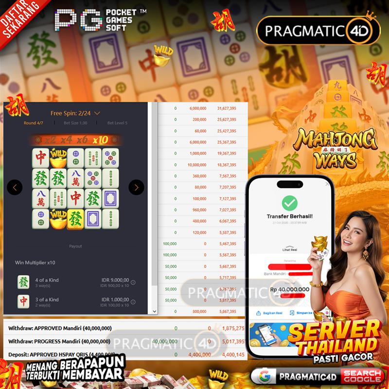 BUKTI KEMENANGAN MEMBER 28 OCTOBER 2025 DI PRAGMATIC4D 40 JUTA
