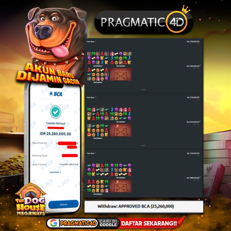 BUKTI KEMENANGAN MEMBER 09 NOVEMBER 2025 DI PRAGMATIC4D 25 JUTA