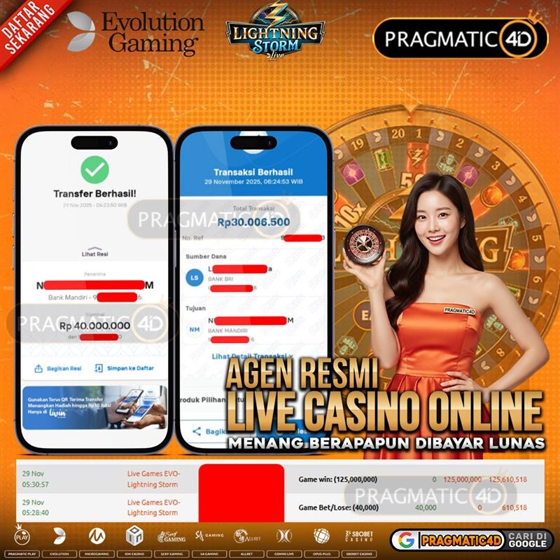 BUKTI KEMENANGAN MEMBER 29 NOVEMBER 2025 DI PRAGMATIC4D 30 JUTA