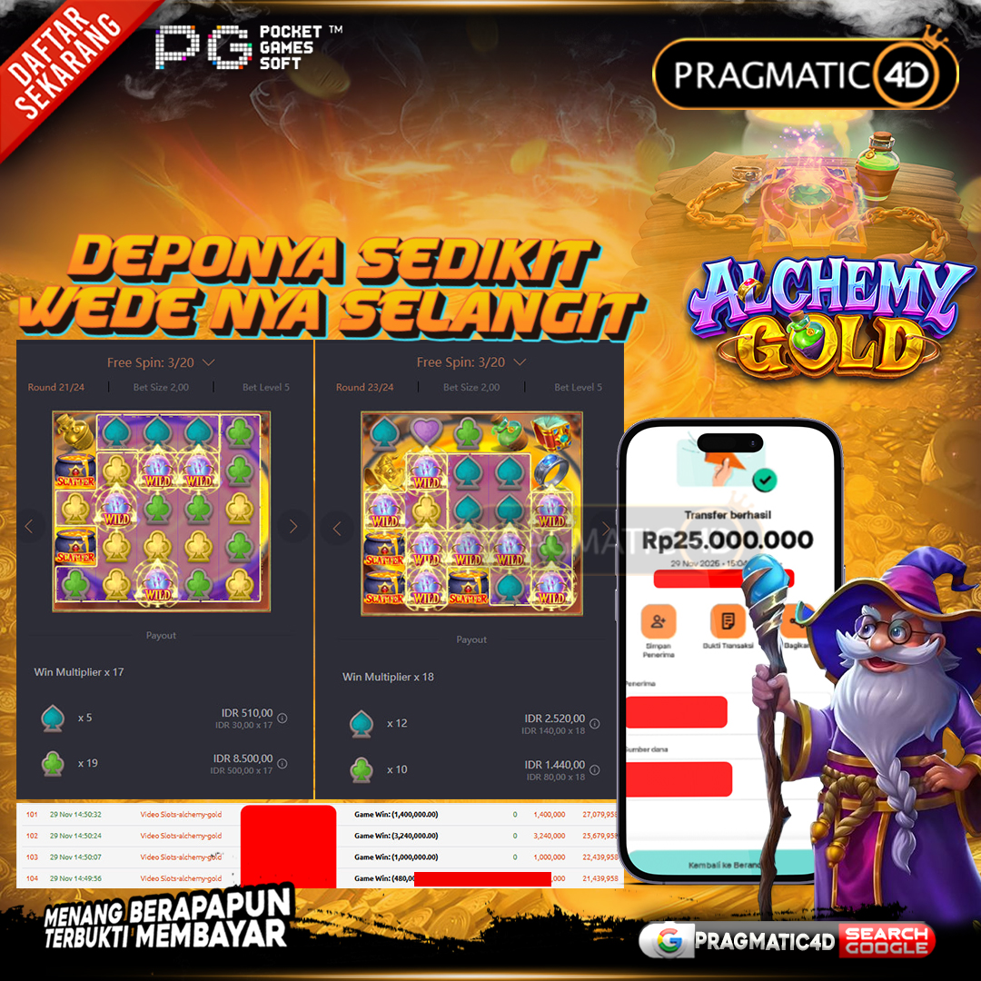BUKTI KEMENANGAN MEMBER 30 NOVEMBER 2025 DI PRAGMATIC4D 25 JUTA