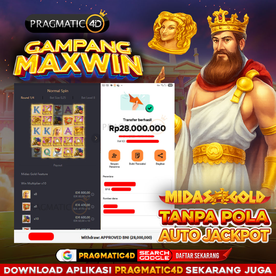 BUKTI KEMENANGAN MEMBER 11 DESEMBER 2025 DI PRAGMATIC4D 28 JUTA