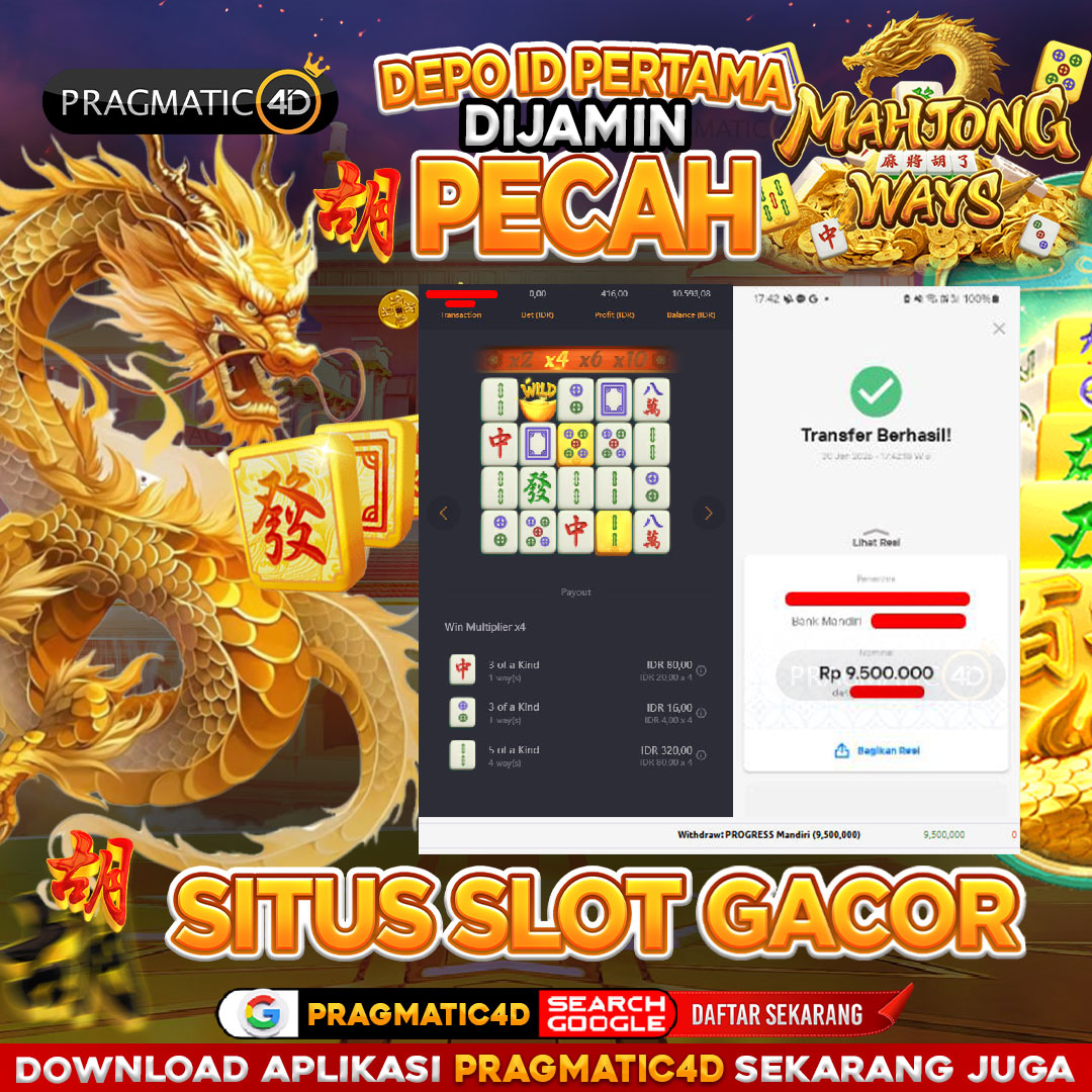BUKTI KEMENANGAN MEMBER 21 JANUARI 2026 DI PRAGMATIC4D 9 JUTA