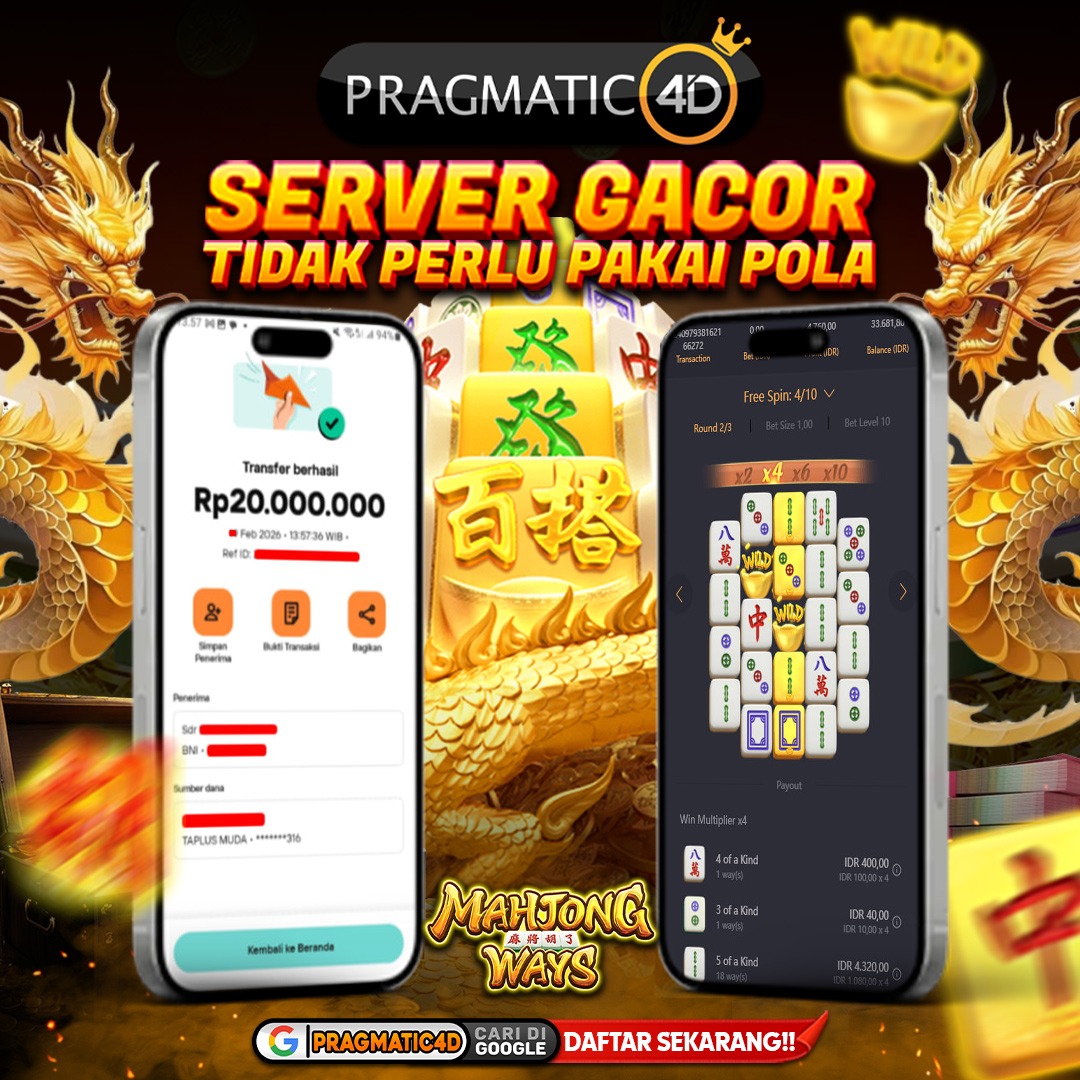 BUKTI KEMENANGAN MEMBER 21 FEBRUARY 2026 DI PRAGMATIC4D 20 JUTA