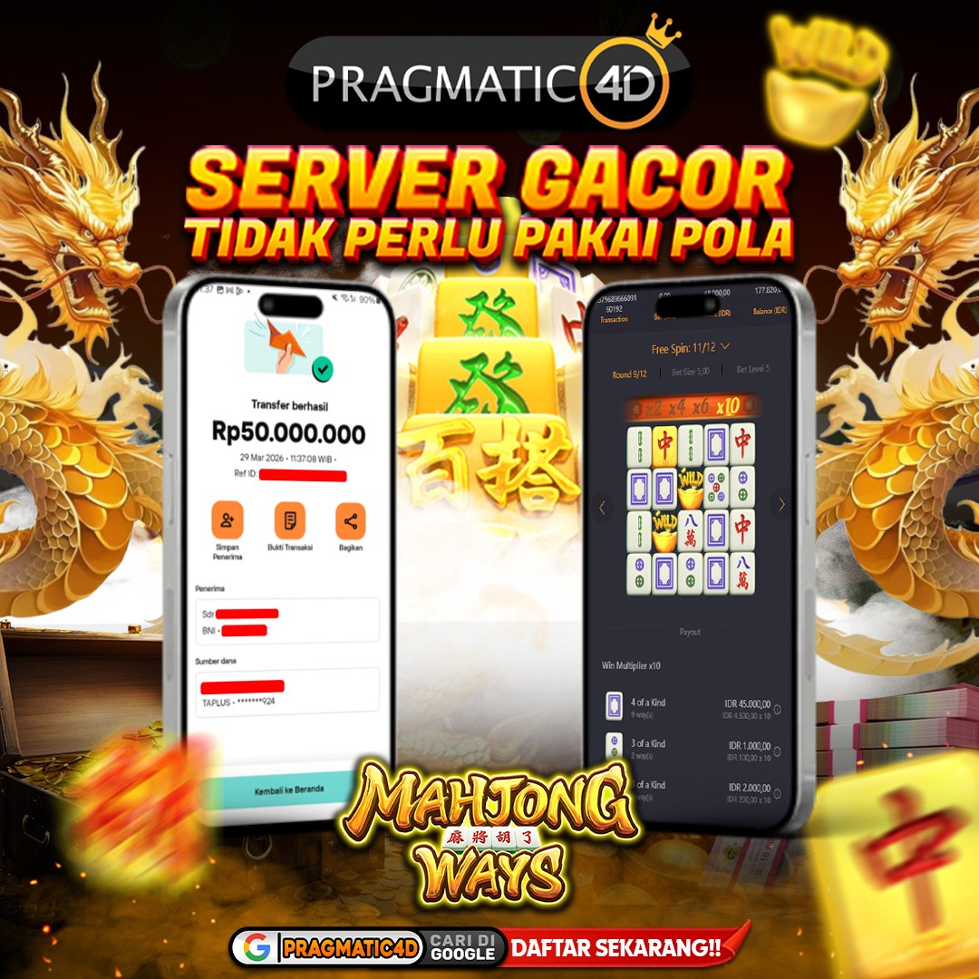 BUKTI KEMENANGAN MEMBER 29 MARET 2026 DI PRAGMATIC4D 50 JUTA