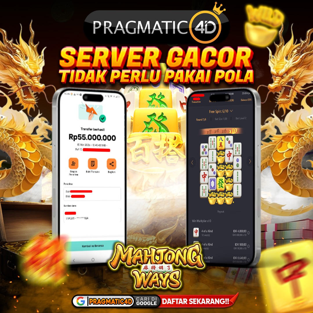 BUKTI KEMENANGAN MEMBER 15 MARET 2026 DI PRAGMATIC4D 55 JUTA