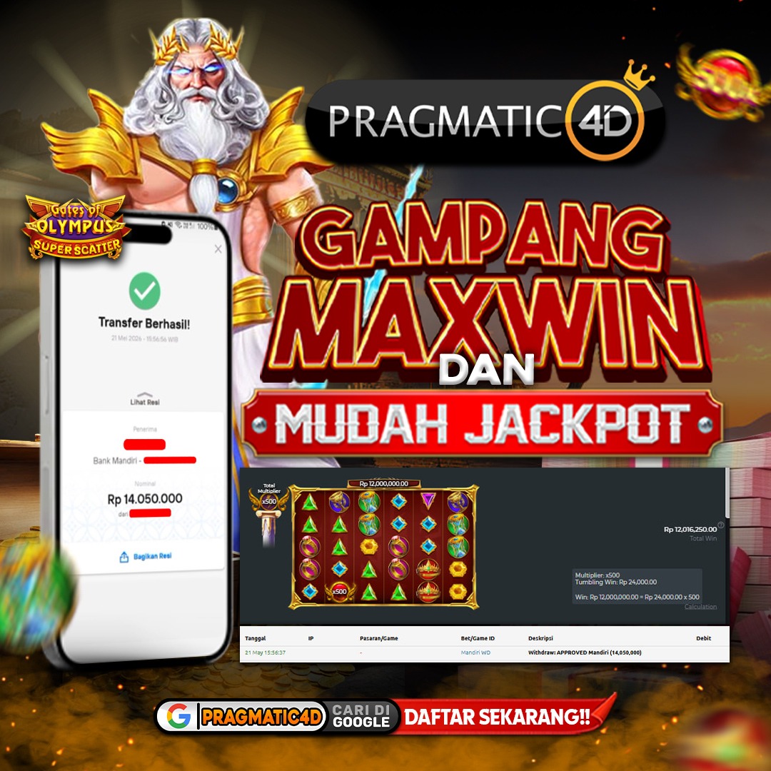 BUKTI KEMENANGAN MEMBER 22 MEI 2026 DI PRAGMATIC4D 14 JUTA