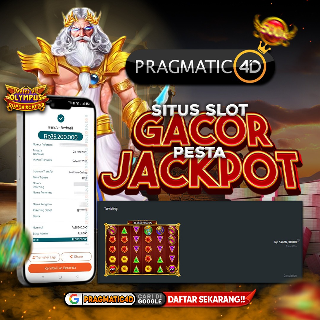 BUKTI KEMENANGAN MEMBER 28 MEI 2026 DI PRAGMATIC4D 35 JUTA