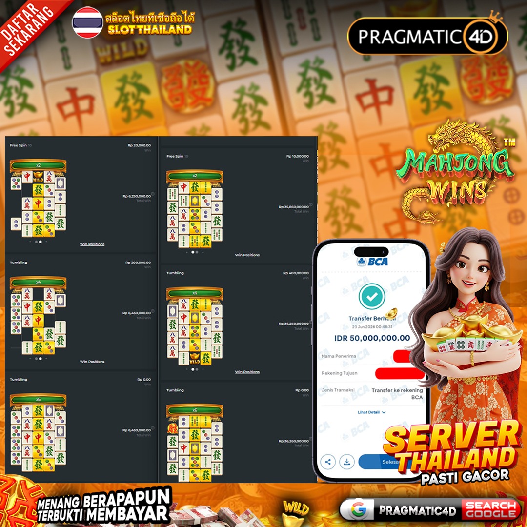 BUKTI KEMENANGAN MEMBER 24 JUNI 2026 DI PRAGMATIC4D 50 JUTA