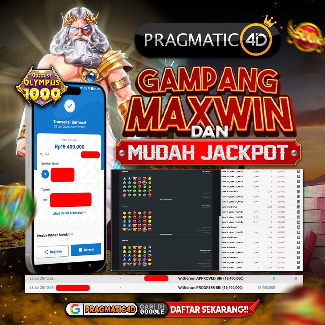 BUKTI KEMENANGAN MEMBER 26 JULI 2026 DI PRAGMATIC4D 19 JUTA