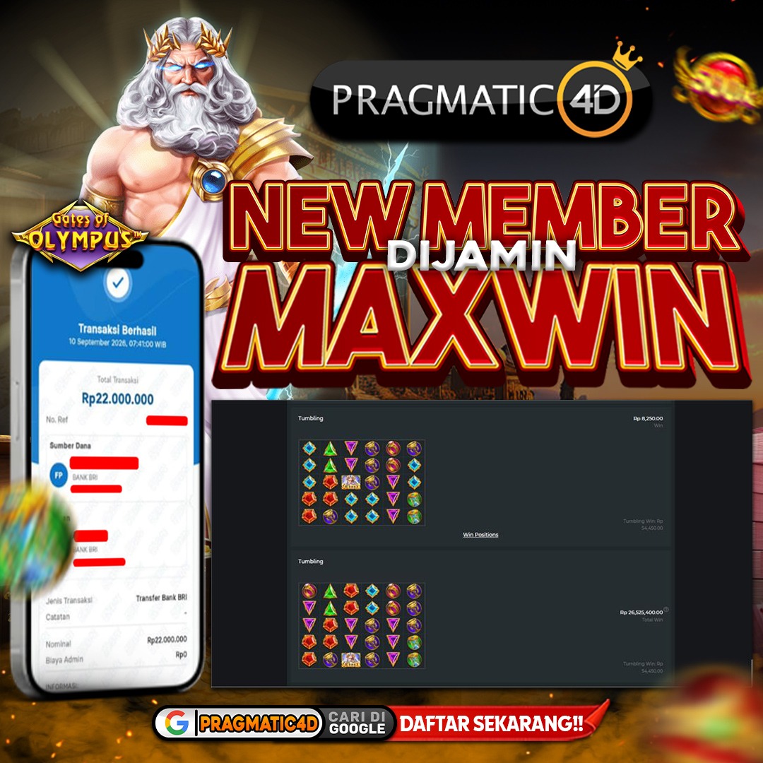 BUKTI KEMENANGAN MEMBER 10 SEPTEMBER 2026 DI PRAGMATIC4D 22 JUTA