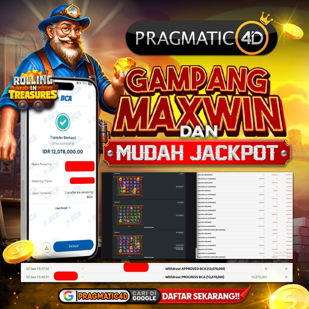 BUKTI KEMENANGAN MEMBER 03 SEPTEMBER 2026 DI PRAGMATIC4D 46 JUTA